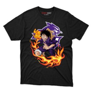 Abilene Christian Wildcats Luffy One Piece T Shirt - Image 1