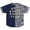Anti raver raver club Baseball Jersey - Image 2