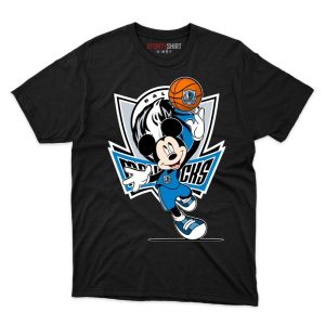 Dallas Mavericks Mickey Mouse Player T Shirt - Image 1