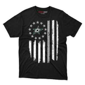 Dallas Stars Betsy Ross Flag Edition Fan Gift T Shirt - Image 1