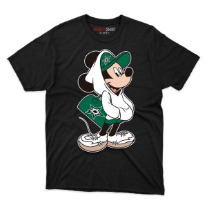 Dallas Stars X Mickey Mouse T Shirt - Image 1