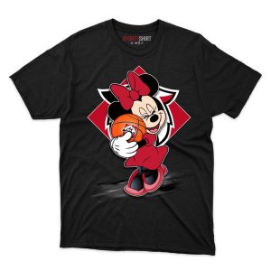 Davidson Wildcats Minnie Mouse Ball T Shirt - Image 1