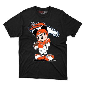 Denver Broncos Mickey Mouse Player T Shirt - Image 1