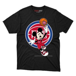 Detroit Pistons Mickey Mouse Player T Shirt - Image 1
