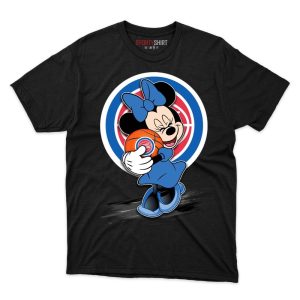 Detroit Pistons Minnie Mouse Ball T Shirt - Image 1
