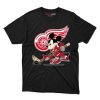 Detroit Red Wings Mickey Mouse Player T Shirt - Image 1