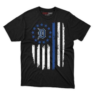 Detroit Tigers Betsy Ross Flag Edition Fan Gift T Shirt - Image 1