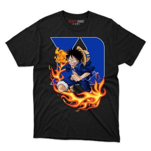 Duke Blue Devils Luffy One Piece T Shirt - Image 1