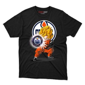 Edmonton Oilers Goku Ball T shirt - Image 1