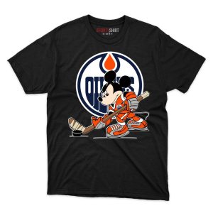 Edmonton Oilers Mickey Mouse Player T Shirt - Image 1