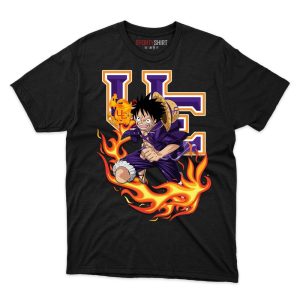 Evansville Purple Aces Luffy One Piece T Shirt - Image 1