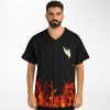 Fire Illenium baseball jersey - Image 3
