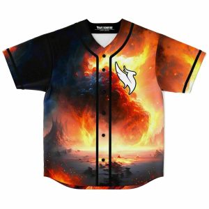 Fire phoenix rave baseball jersey - Image 1
