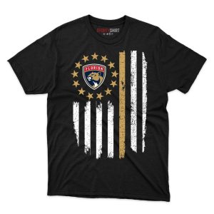Florida Panthers Betsy Ross Flag Edition Fan Gift T Shirt - Image 1