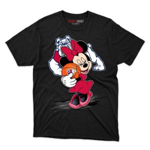 Fresno State Bulldogs Minnie Mouse Ball T Shirt - Image 1