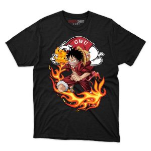 Gardner Webb Runnin Bulldogs Luffy One Piece T Shirt - Image 1