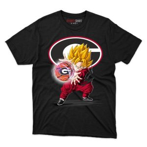 Georgia Bulldogs Goku Ball T shirt - Image 1