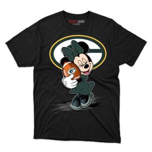 Green Bay Packers Minnie Mouse Ball T Shirt - Image 1