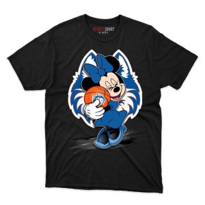 Houston Baptist Huskies Minnie Mouse Ball T Shirt - Image 1