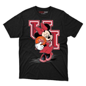 Houston Cougars Minnie Mouse Ball T Shirt - Image 1