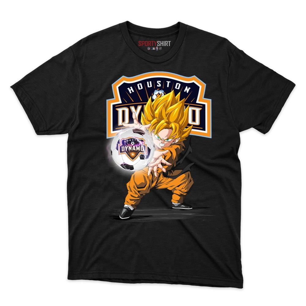 houston dynamo mls goku ball t shirt 1 Houston Dynamo MLS Goku Ball T shirt - Image 1