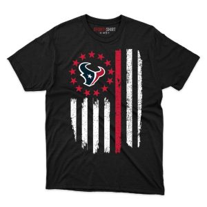 Houston Texans Betsy Ross Flag Edition Fan Gift T Shirt - Image 1