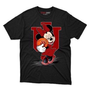 Indiana Hoosiers Minnie Mouse Ball T Shirt - Image 1