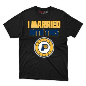 Indiana Pacers I Married Into This Fan Gift T Shirt - Image 1