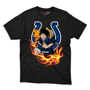 Indianapolis Colts Luffy One Piece T Shirt - Image 1
