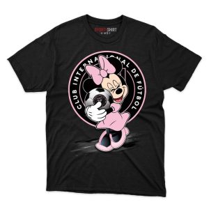 Inter Miami CF MLS Minnie Mouse Ball T Shirt - Image 1