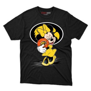Iowa Hawkeyes Minnie Mouse Ball T Shirt - Image 1