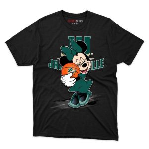 Jacksonville Dolphins Minnie Mouse Ball T Shirt - Image 1