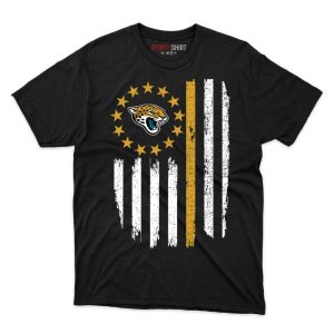 Jacksonville Jaguars Betsy Ross Flag Edition Fan Gift T Shirt - Image 1