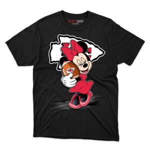 Kansas City Chiefs Minnie Mouse Ball T Shirt - Image 1