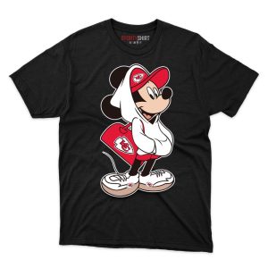 Kansas City Chiefs X Mickey Mouse T Shirt - Image 1