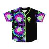 Lotus flowers pattern rave Baseball Jersey - Image 1