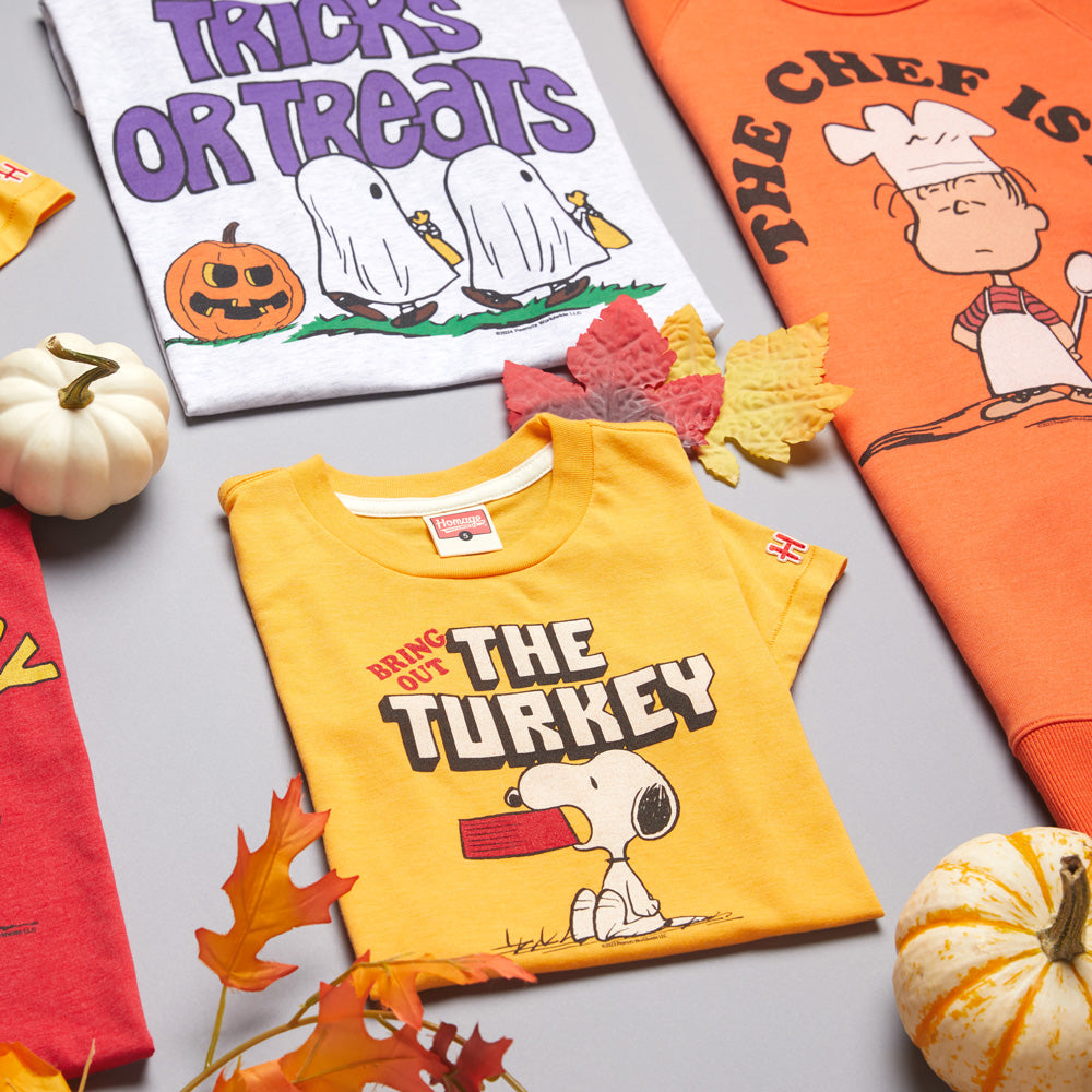 09.19.24 FALL PEANUTS ED 01.jpg Youth Peanuts Snoopy Bring Out The Turkey