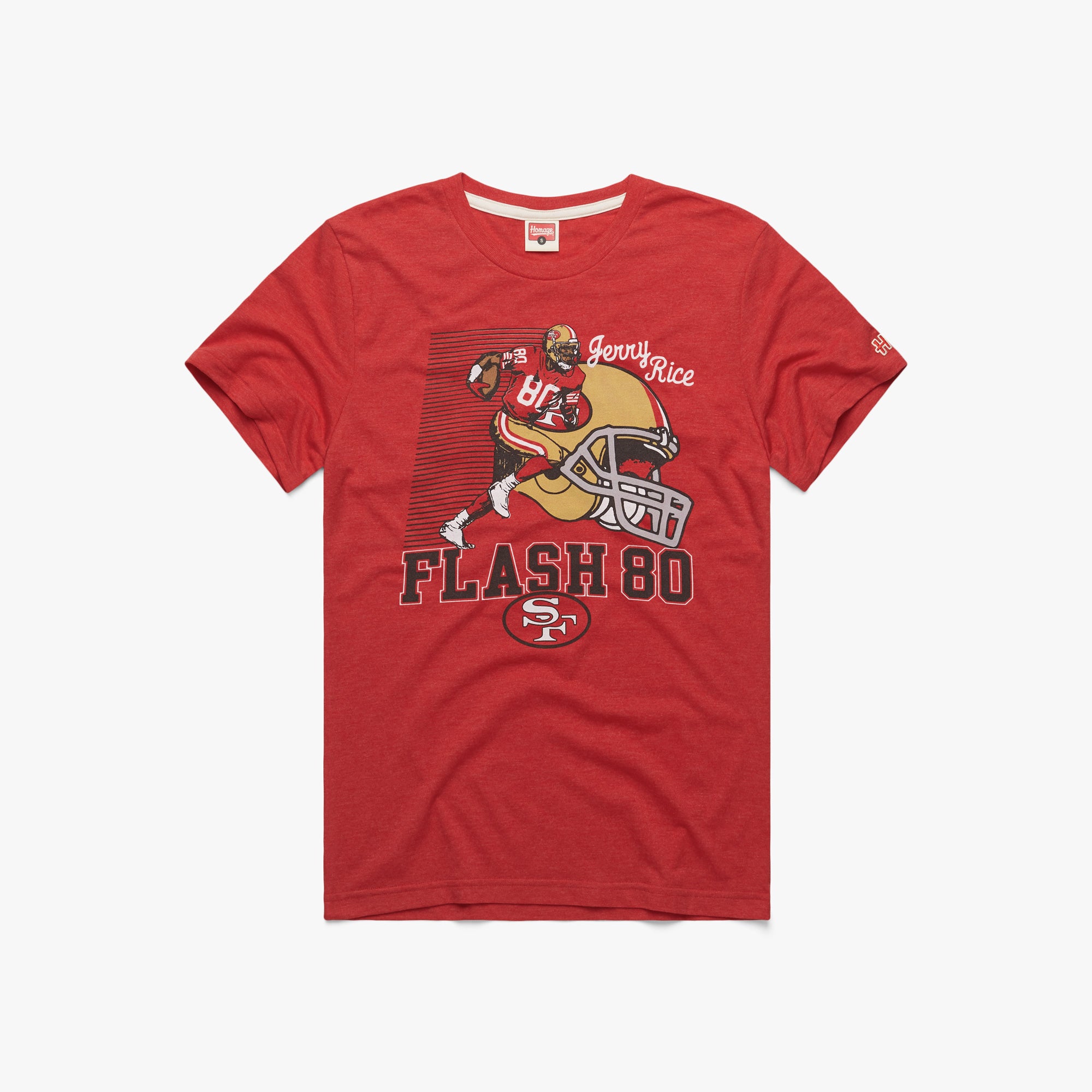 49ers Jerry Rice Flash 80 01011270417 red flat.jpg 49ers Jerry Rice Flash 80