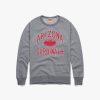 Arizona Cardinals Gridiron Crewneck Gray Sweatshirt