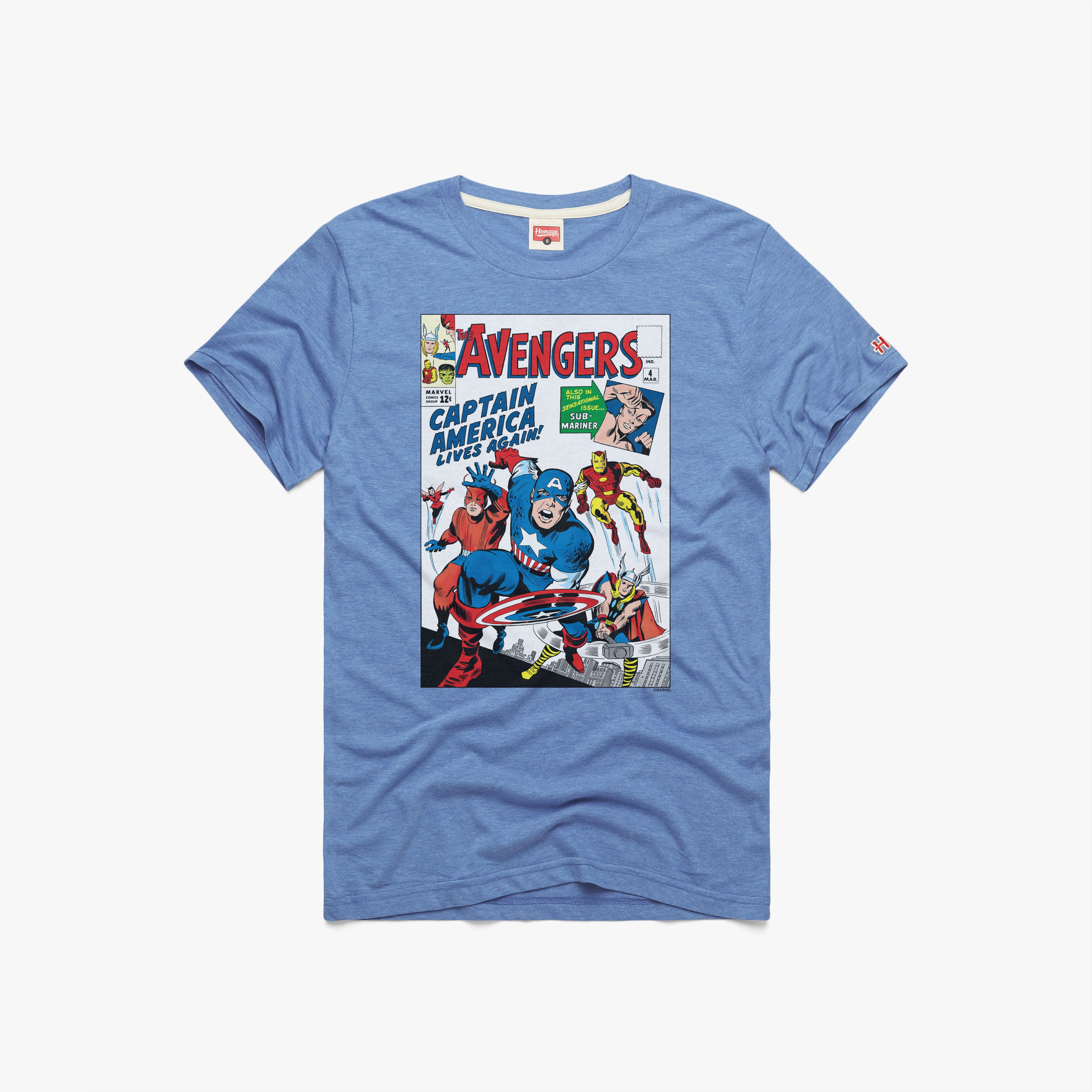 Avengers Captain America Lives Again Issue 4 01012302602 Light Blue Flat.jpg Avengers Captain America Lives Again Issue #4