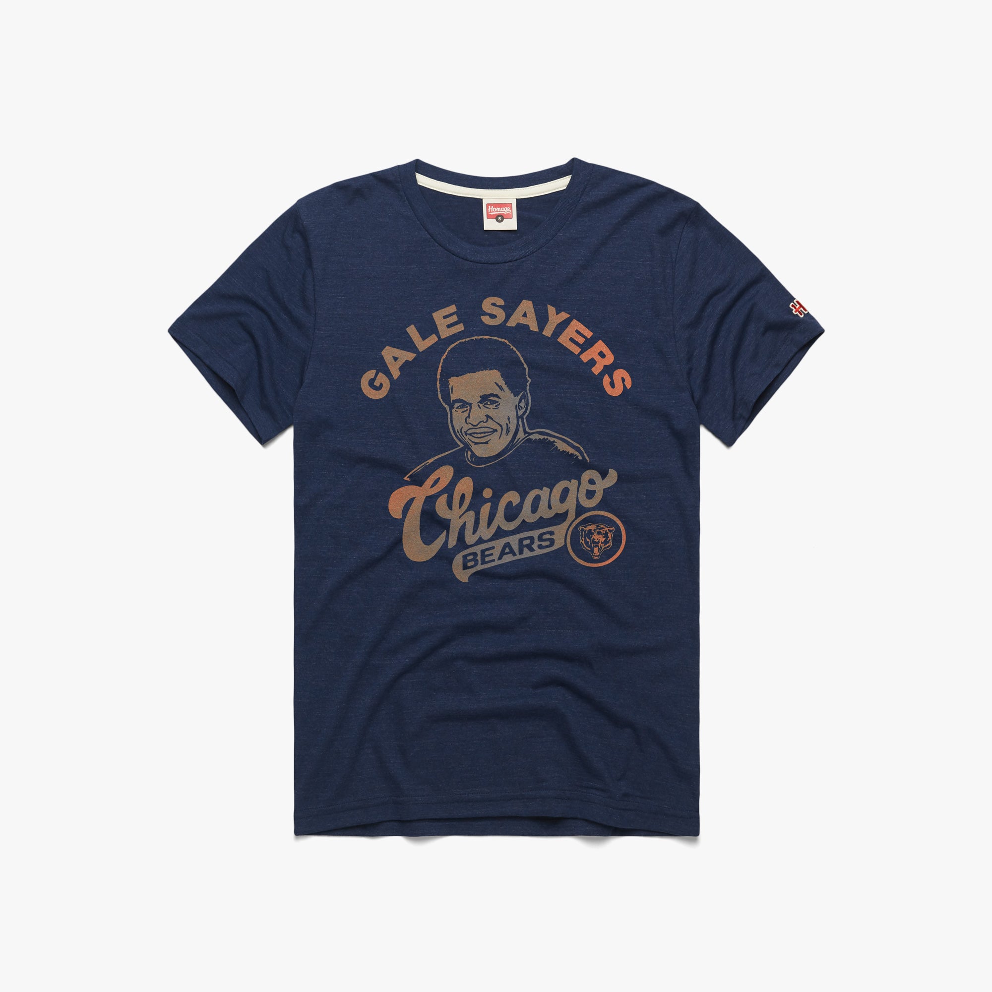 Chicago Bears Gale Sayers 01011300635 navy flat.jpg Chicago Bears Gale Sayers