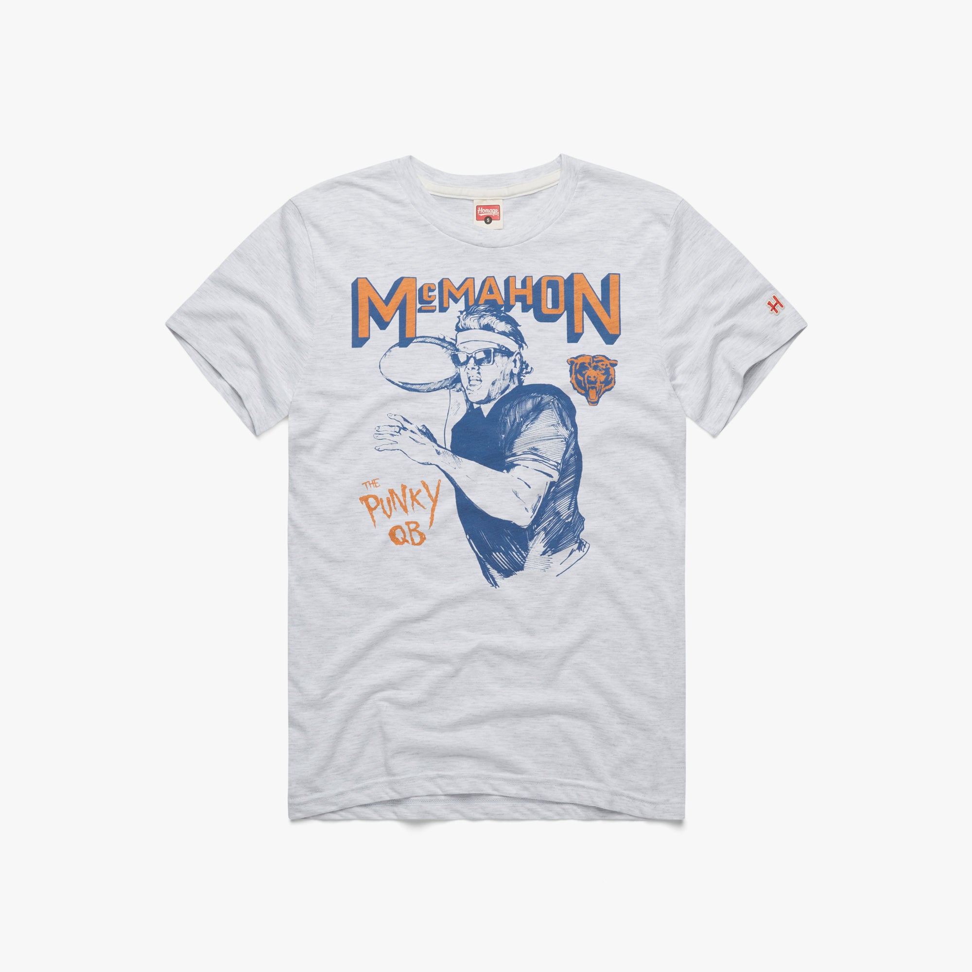 Chicago Bears Jim McMahon 01011592937 ash flat 1.jpg Chicago Bears Jim McMahon
