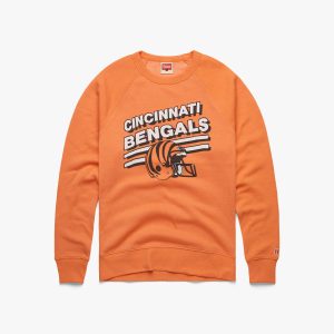 Cincinnati Bengals Stripes Crewneck