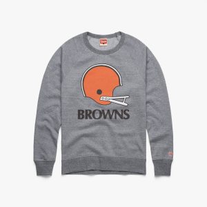 Cleveland Browns Big Helmet Crewneck