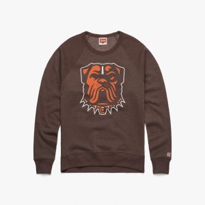 Cleveland Browns Dog Logo Crewneck