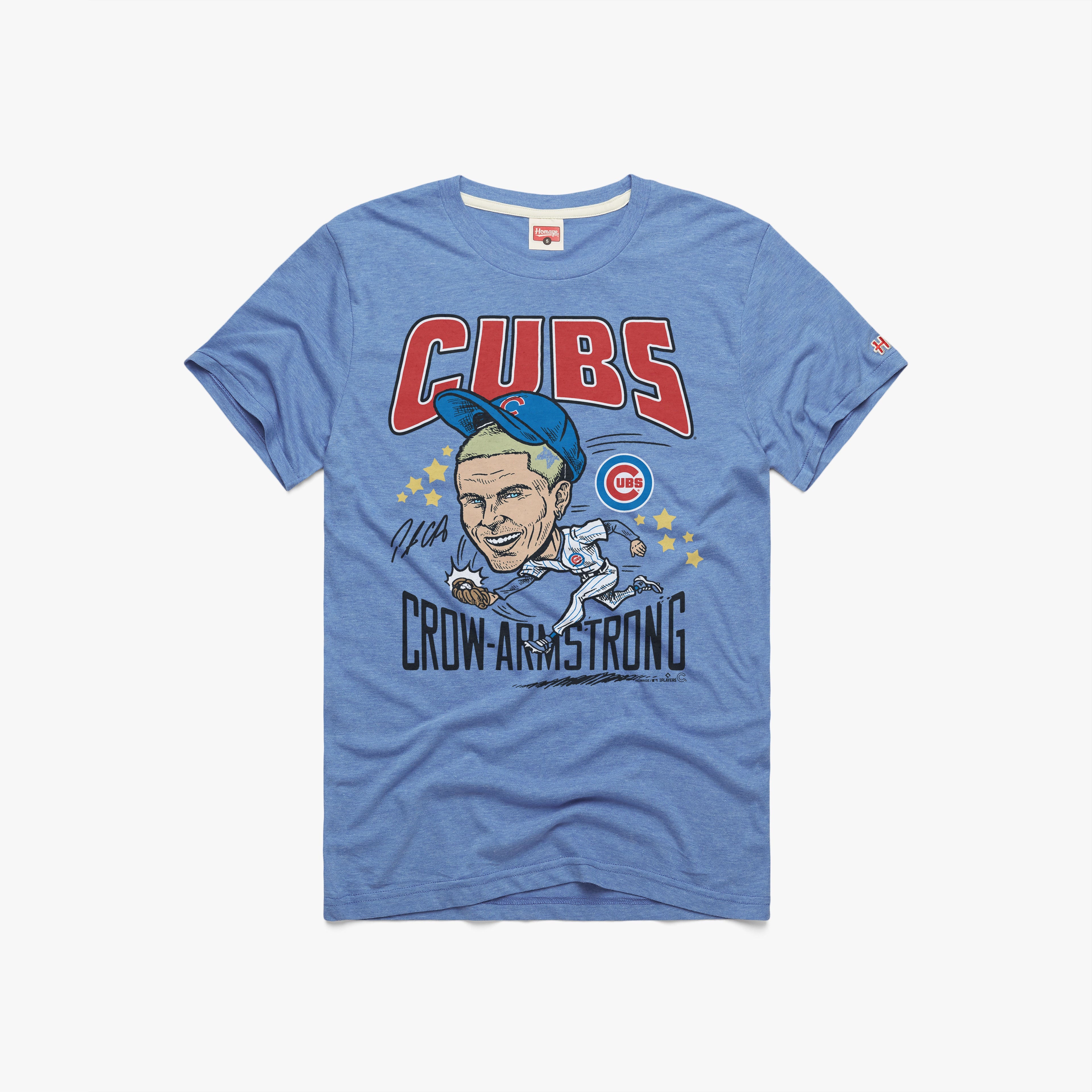 Cubs Pete Crow Armstrong Signature 01012661902 Light Blue Flat 1.jpg Chicago Cubs Pete Crow-Armstrong Signature