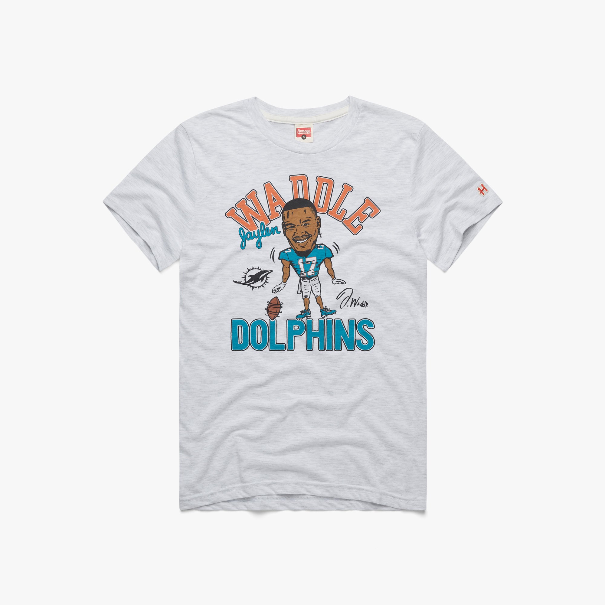 Dolphins Jaylen Waddle Signature 01011318837 ash flat.jpg Dolphins Jaylen Waddle Signature