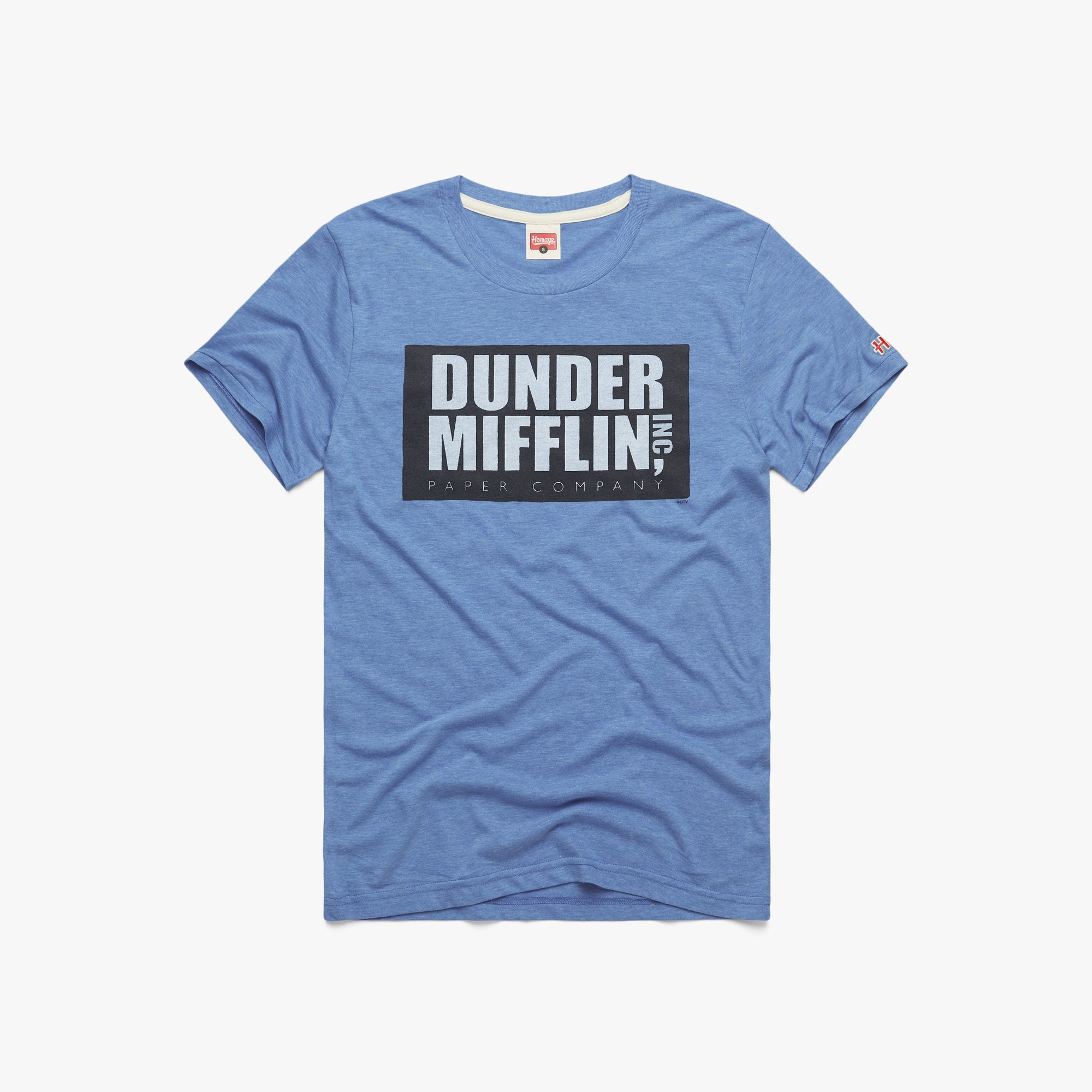 Dunder Mifflin 01010984102 light blue flat 1.jpg Dunder Mifflin