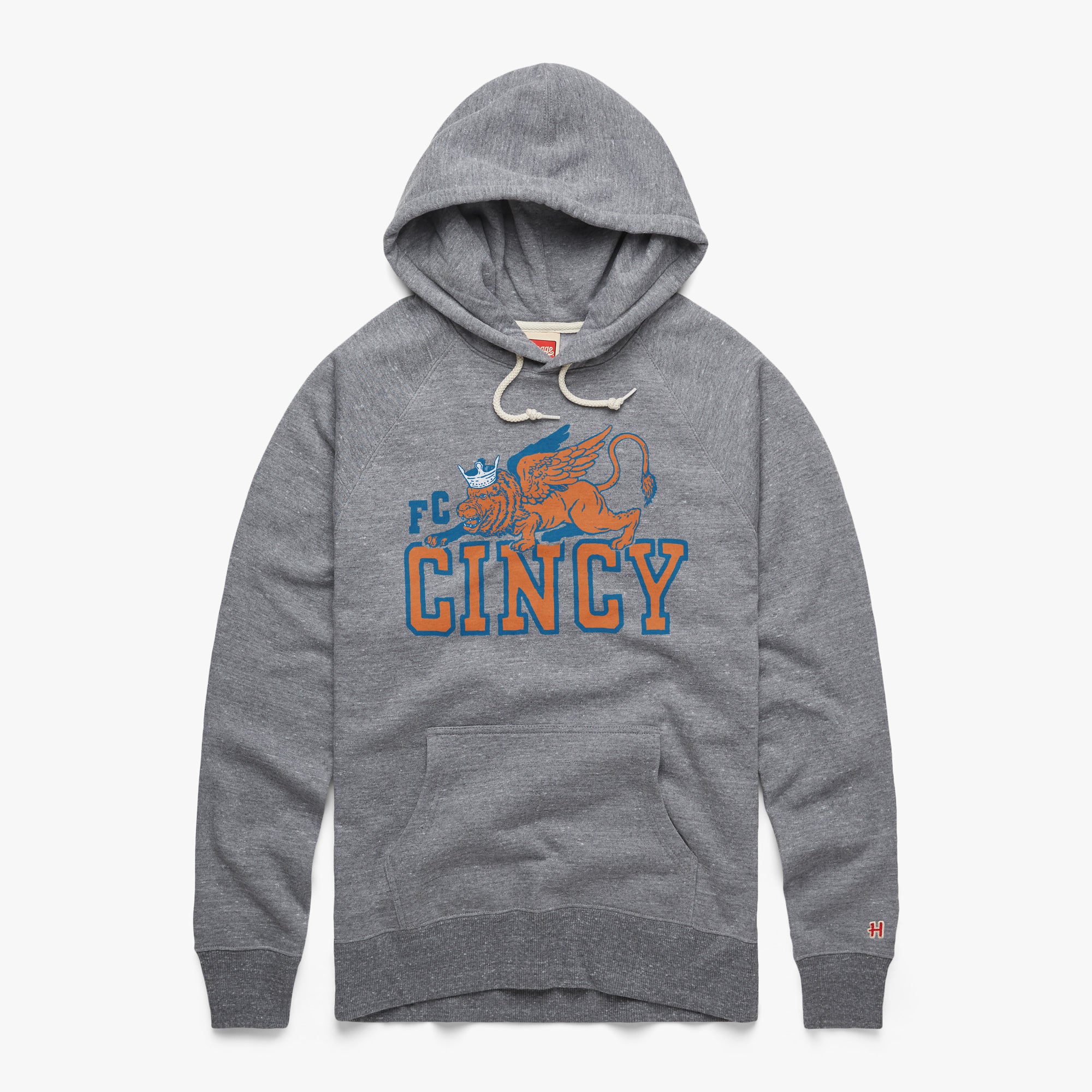 FC Cincy Lion And Crown Hoodie 01161871401 grey flat.jpg FC Cincy Lion And Crown Hoodie