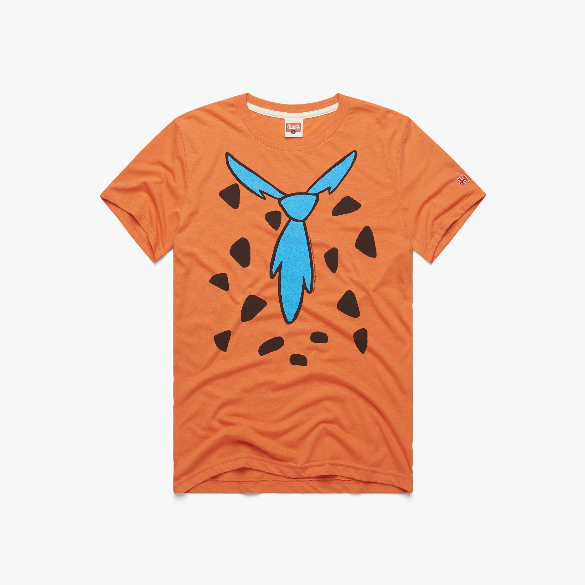Fred Flintstone Shirt And Tie 01011010516 orange flat.jpg Fred Flintstone Shirt And Tie